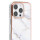 Apple iPhone16 Pro Max Handyh&uuml;lle Backcover Marmor-Wei&szlig;