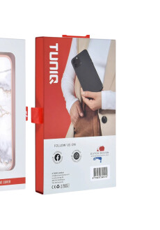 Apple iPhone 16 Handyh&uuml;lle Backcover Wei&szlig;-Mramor