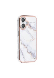 UNIQ iPhone 16  Marmor Weiß Silikon Eleganter Schutz