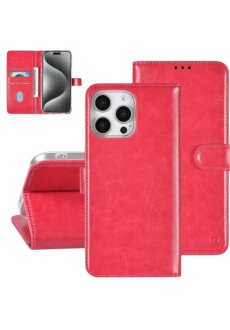 Apple iPhone16 Pro Max Handyh&uuml;lle H&uuml;lle mit Kartenhalter Pink