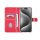 UNIQ iPhone 16 Pro Book-Case H&uuml;lle mit Kartenhalter &ndash; Hot Pink