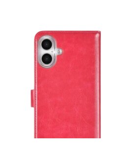 Apple iPhone 16 Book-Case Kandytasche mit Kartenhalter Pink
