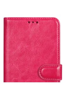 iPhone 15 Book Case H&uuml;lle Wallet Magnet Klapph&uuml;lle Kartenfach Pink
