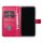 TUNIQ iPhone 15 Book-Case H&uuml;lle mit Kartenhalter &ndash; Hot Pink