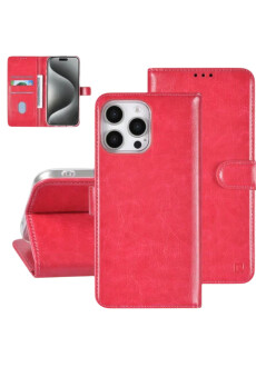 Apple iPhone16 Pro Max Handyh&uuml;lle H&uuml;lle mit Kartenhalter Pink
