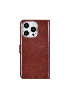UNIQ iPhone 16 Pro Book-Case H&uuml;lle mit Kartenhalter  Braun