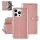 UNIQiPhone16 Pro Book-Case H&uuml;lle mit Kartenhalter Rose-Gold