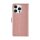 UNIQiPhone16 Pro Book-Case H&uuml;lle mit Kartenhalter Rose-Gold