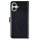 Apple iPhone 16 Plus Handyh&uuml;lle 2in1 Leder Handytasche Schwarz