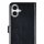 Apple iPhone 16 Plus Handyh&uuml;lle 2in1 Leder Handytasche Schwarz