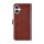 UNIQ iPhone 16 Plus Book-Case H&uuml;lle mit Kartenhalter &ndash;Braun