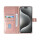 Handyh&uuml;lle f&uuml;r Apple iPhone 16 Pro Max Book-Case H&uuml;lle mit Kartenhalter Rose-Gold