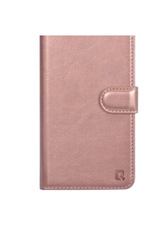 iPhone 15 Book Case H&uuml;lle Wallet Magnet Klapph&uuml;lle Kartenfach Rose-Gold