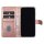 UNIQ iPhone 15 Book-Case H&uuml;lle mit Kartenhalter Rose-Gold