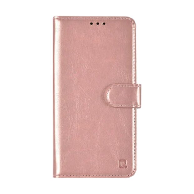 UNIQ iPhone 16 Book-Case H&uuml;lle Rose-Gold | Kartenhalter &amp; Magnetverschluss | Schutz