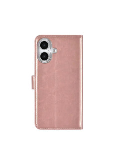 Apple iPhone 16 Book-Case Handyh&uuml;lle Backcover Rose