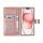 UNIQ iPhone 16 Book-Case H&uuml;lle Rose-Gold | Kartenhalter &amp; Magnetverschluss | Schutz