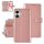 UNIQ iPhone 16 Book-Case H&uuml;lle Rose-Gold | Kartenhalter &amp; Magnetverschluss | Schutz