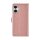 UNIQ iPhone 16 Book-Case H&uuml;lle Rose-Gold | Kartenhalter &amp; Magnetverschluss | Schutz