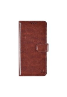 TUNIQ iPhone 16 Book-Case Hülle mit Kartenhalter Braun