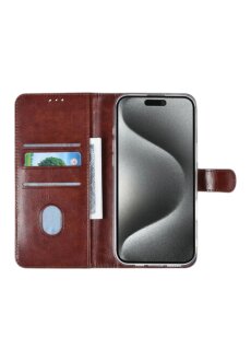 UNIQ iPhone 16 Pro Max Book-Case H&uuml;lle mit Kartenhalter Braun