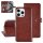UNIQ iPhone 16 Pro Max Book-Case H&uuml;lle mit Kartenhalter Braun