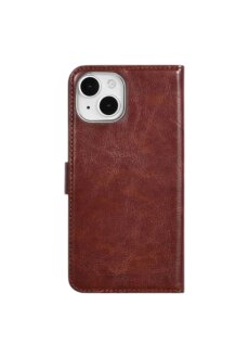 UNIQ iPhone15 Book-Case H&uuml;lle mit Kartenhalter Braun