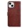 UNIQ iPhone15 Book-Case H&uuml;lle mit Kartenhalter Braun