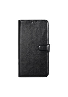Handyh&uuml;lle f&uuml;r Apple iPhone 15 Book-Case H&uuml;lle mit Kartenhalter Schwarz Eleganter