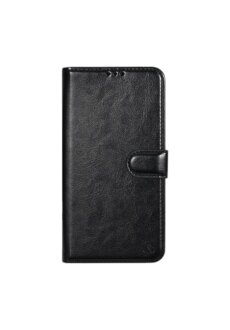 UNIQ iPhone 15 Book-Case H&uuml;lle mit Kartenhalter Schwarz Eleganter