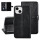 Handyh&uuml;lle f&uuml;r Apple iPhone 15 Book-Case H&uuml;lle mit Kartenhalter Schwarz Eleganter