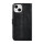 Handyh&uuml;lle f&uuml;r Apple iPhone 15 Book-Case H&uuml;lle mit Kartenhalter Schwarz Eleganter