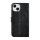 UNIQ iPhone 15 Book-Case H&uuml;lle mit Kartenhalter Schwarz Eleganter