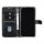 UNIQ iPhone 15 Book-Case H&uuml;lle mit Kartenhalter Schwarz Eleganter