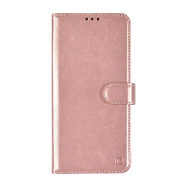 TUNIQ iPhone 16 Plus Book-Case H&uuml;lle mit Kartenhalter Rosa-Gold