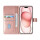 Apple iPhone 16 Plus Handyh&uuml;lle 2in1 Leder Handytasche Rosa-Gold