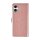 UNIQ iPhone 16 Plus Book-Case H&uuml;lle mit Kartenhalter Rosa-Gold