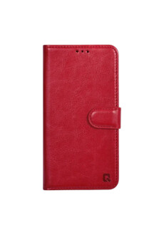 UNIQ iPhone 15 Book-Case Hülle mit Kartenhalter Rot