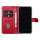 Handyh&uuml;lle f&uuml;r Apple iPhone 15 Book-Case H&uuml;lle mit Kartenhalter Rot