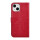 iPhone 15 Handyh&uuml;lle Klapph&uuml;lle Wallet Case Kartenfach Magnet Rot