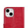 iPhone 15 Handyh&uuml;lle Klapph&uuml;lle Wallet Case Kartenfach Magnet Rot