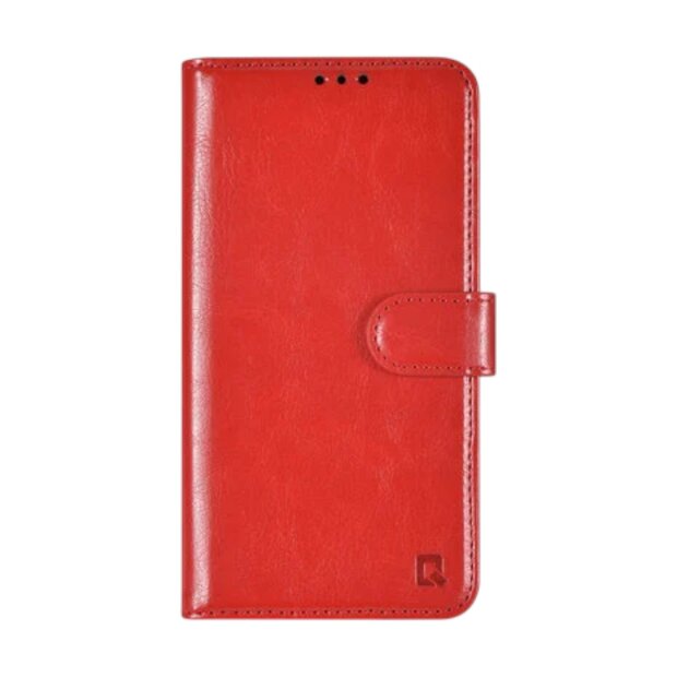 TUNIQ iPhone 16 Pro Book-Case H&uuml;lle mit Kartenhalter Rot