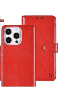 Apple iPhone16 Pro Max Handyh&uuml;lle H&uuml;lle mit Kartenhalter Rot