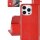 Apple iPhone16 Pro Max Handyh&uuml;lle H&uuml;lle mit Kartenhalter Rot