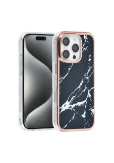 TUNIQ iPhone 16 Pro R&uuml;ckcover H&uuml;lle Silikon -  Mramor Schwarz