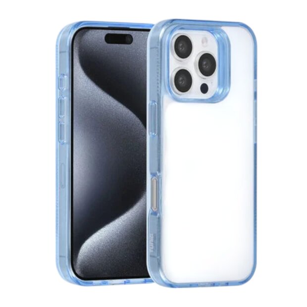 TUNIQ iPhone 16 Pro R&uuml;ckcover H&uuml;lle Silikon - Blau