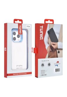 TUNIQ iPhone 16 Pro R&uuml;ckcover H&uuml;lle Silikon - Blau