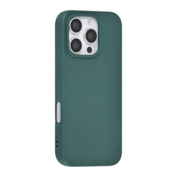 TUNIQ iPhone 16 Pro R&uuml;ckcover H&uuml;lle Silikon - Gr&uuml;n