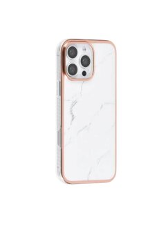 Apple iPhone16 Pro Max Handyh&uuml;lle Marmor-Wei&szlig;
