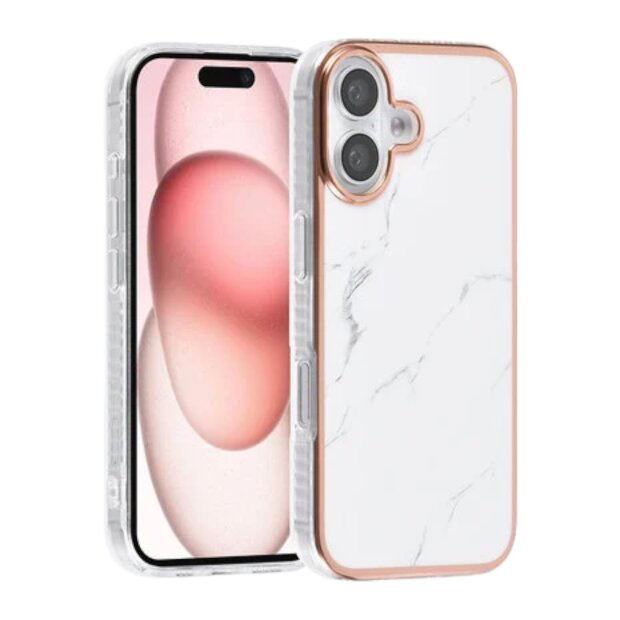 UNIQ iPhone 16 Back-Cover Wei&szlig; | Sto&szlig;fest Kratzschutz | Slim Softcase
